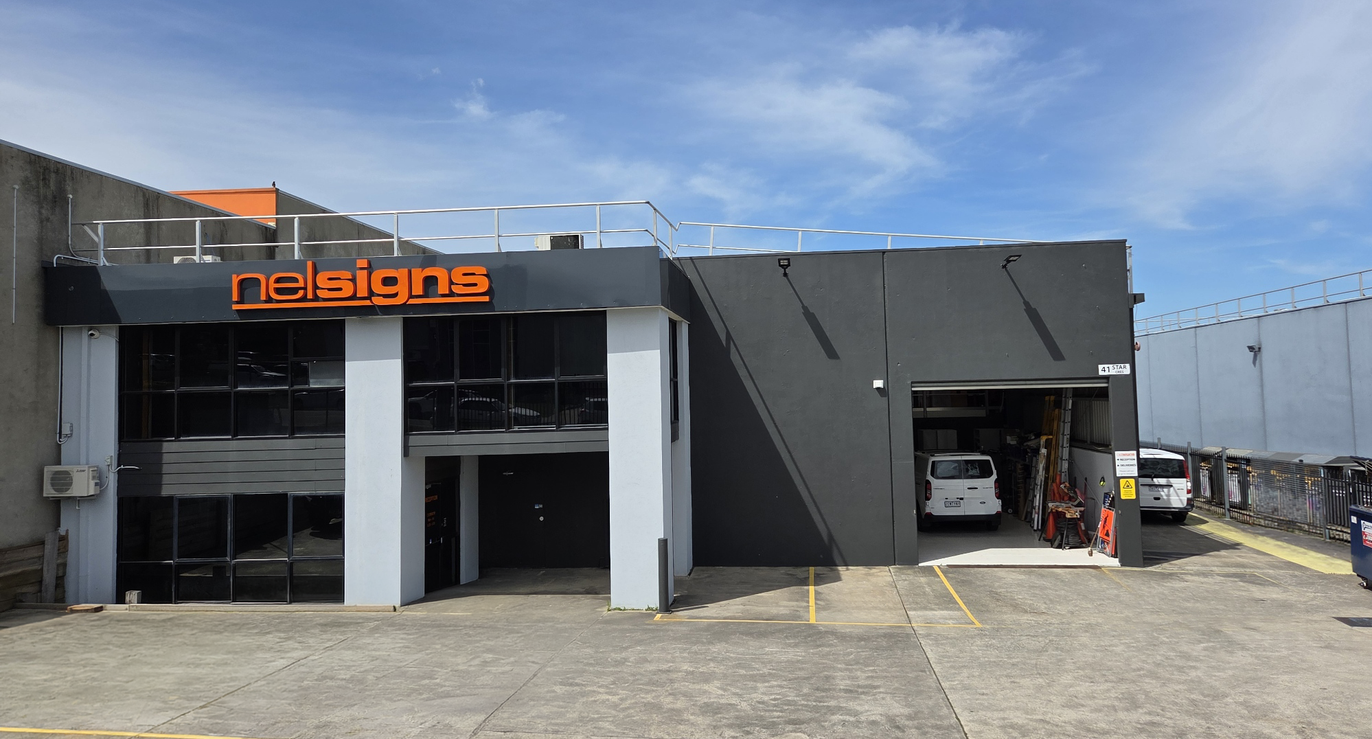Nelsigns factory exterior